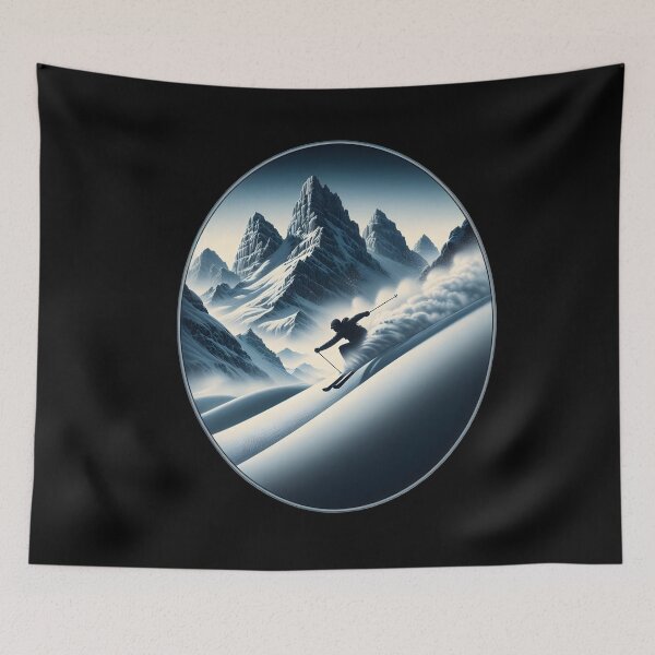 Item preview,  Skiing Through Pristine Powder designed and sold by IllumeInk.