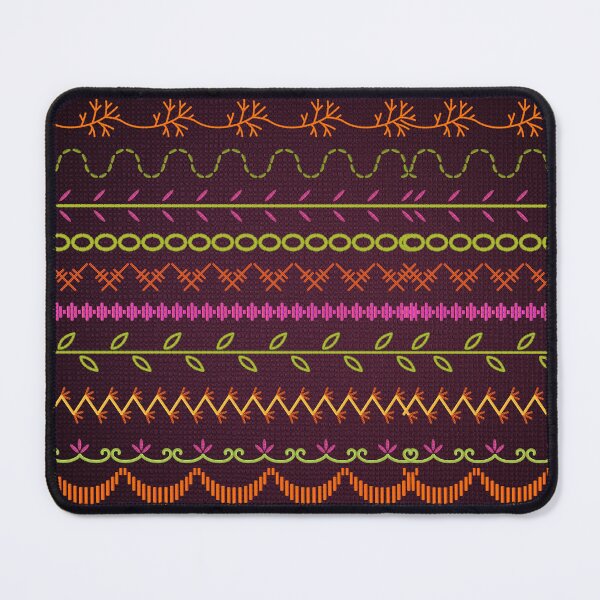 Item preview, Sewing Stitch Patterns on Textured Fabric Effect Background  designed and sold by Nancyanna.