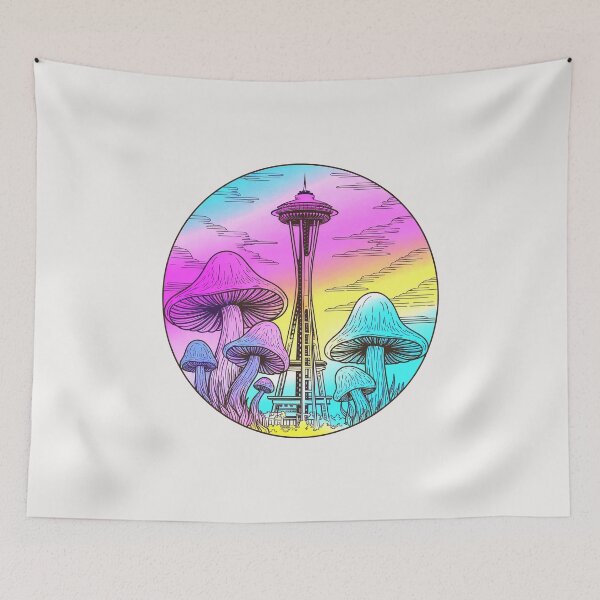 Item preview, Psychedelic Seattle | Seattle Rain City Collection by Rain City Sticker Co. designed and sold by RainCitySticker.