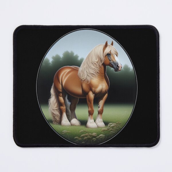 Item preview, Majestic Draft Horse in Serene Meadow designed and sold by IllumeInk.