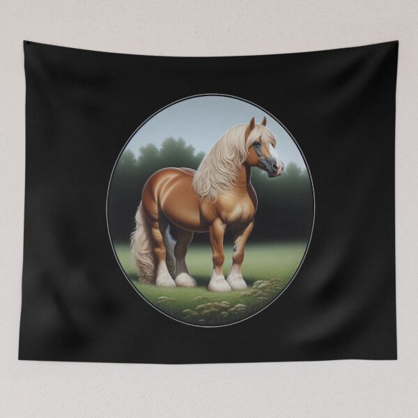 Item preview,  Majestic Draft Horse in Serene Meadow designed and sold by IllumeInk.