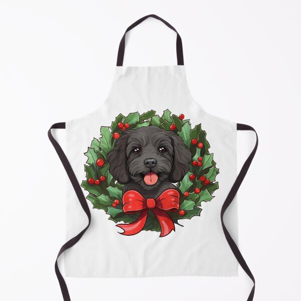 Item preview, Cavapoo - black -  Christmas Wreath Dog designed and sold by wotsthis.