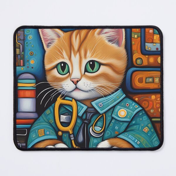 Item preview, Kitten as a doctor on a hospital ward designed and sold by Colin Bentham.