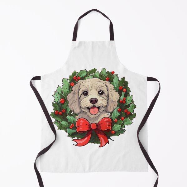 Item preview, Cavapoo - cream -  Christmas Wreath Dog designed and sold by wotsthis.