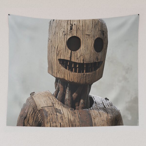 Item preview, The Grinning Wooden Figure designed and sold by landletsy.