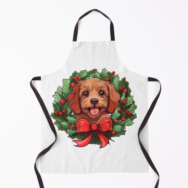 Item preview, Cavapoo - red -  Christmas Wreath Dog designed and sold by wotsthis.