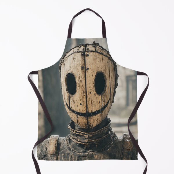 Item preview, The Smiling Wooden Mask designed and sold by landletsy.