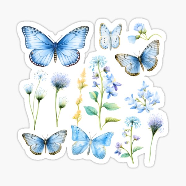 Item preview, Sky Blue Butterflies designed and sold by OrganizeMe.
