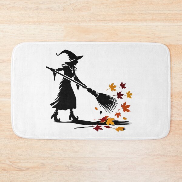 Item preview, Witch Sweeping Autumn Leaves designed and sold by Blink Art Studio.