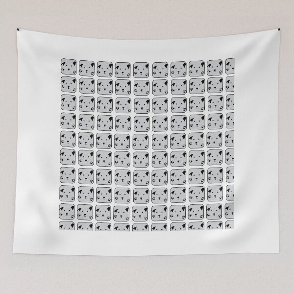 Item preview, Dog in the Mirror Square Pattern Design SolaAndSoli designed and sold by SolaAndSoli.
