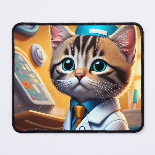 Item preview, Kitten as a doctor on a hospital ward designed and sold by Colin Bentham.