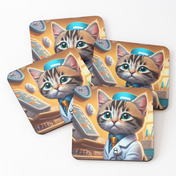 Item preview, Kitten as a doctor on a hospital ward designed and sold by Colin Bentham.