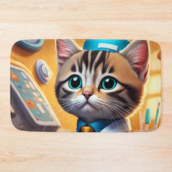 Item preview, Kitten as a doctor on a hospital ward designed and sold by Colin Bentham.