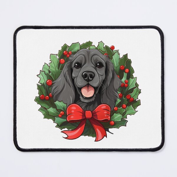 Item preview, Cocker Spaniel - black - Christmas Wreath Dog designed and sold by wotsthis.