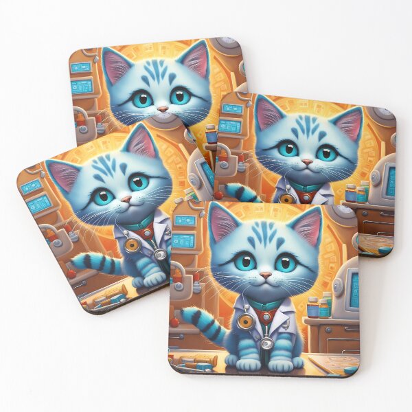 Item preview, Kitten as a doctor on a hospital ward designed and sold by Colin Bentham.