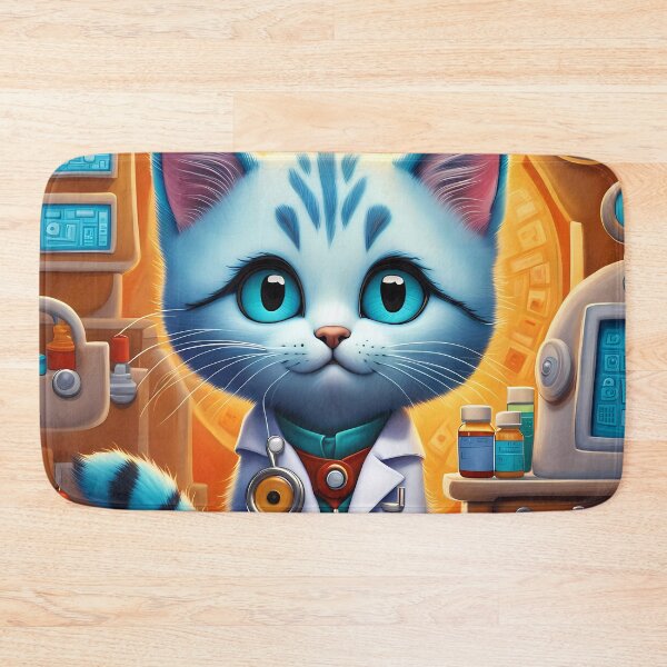 Item preview, Kitten as a doctor on a hospital ward designed and sold by Colin Bentham.
