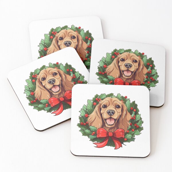 Item preview, Cocker Spaniel - red -  Christmas Wreath Dog designed and sold by wotsthis.