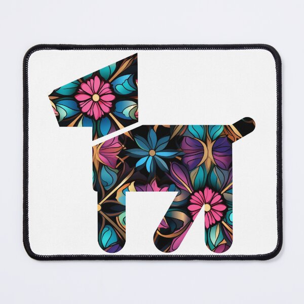 Item preview, Geometric Motif Love Friendship Attachment Dog designed and sold by G-M-Designs.