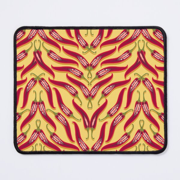 Item preview, Hot pepper, mirror direction, Yellow background designed and sold by Alex  Blud.