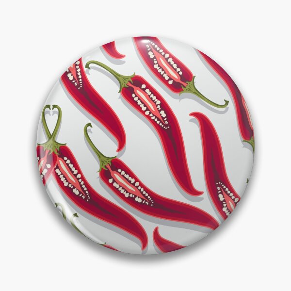 Item preview, Hot pepper, mirror direction, White background designed and sold by Alex  Blud.