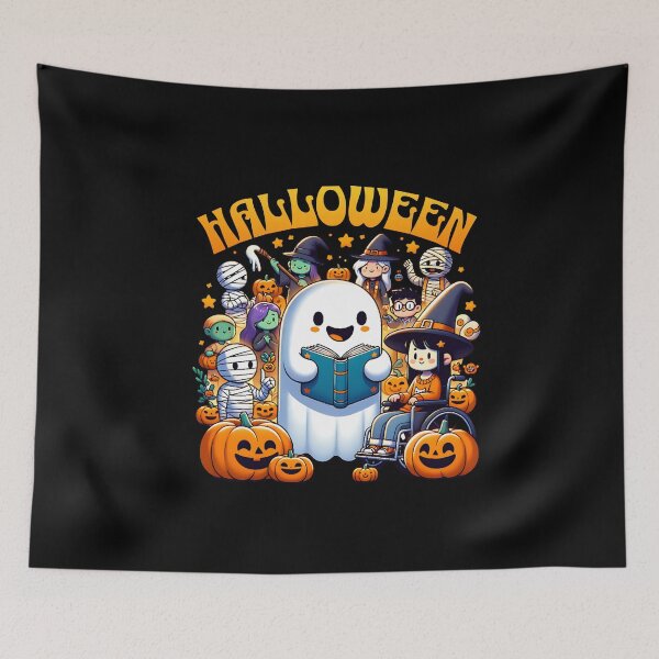Item preview, Ghost Reading Books Bookish Halloween designed and sold by ANNINOART ⭐⭐⭐⭐⭐.