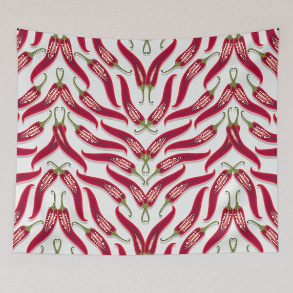 Item preview, Hot pepper, mirror direction, White background designed and sold by Alex  Blud.