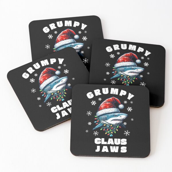 Item preview, Grumpy Claus Jaws Santa Shark Mens Shark designed and sold by nicksuefonze.
