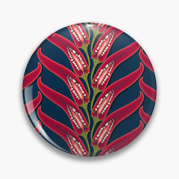 Item preview, Hot pepper, stripe imitation braid, Dark blue background designed and sold by Alex  Blud.