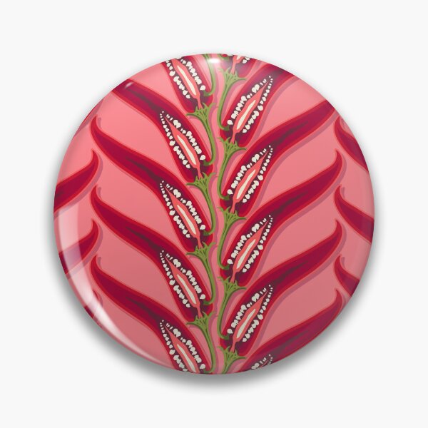 Item preview, Hot pepper, stripe imitation braid, Pink background designed and sold by Alex  Blud.