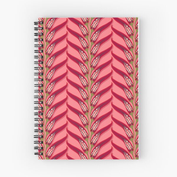 Item preview, Hot pepper, stripe imitation braid, Pink background designed and sold by Alex  Blud.
