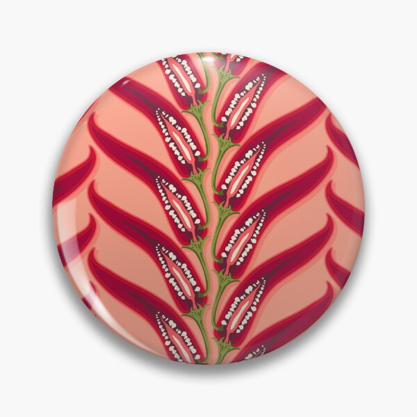 Item preview, Hot pepper, stripe imitation braid, Coral background designed and sold by Alex  Blud.