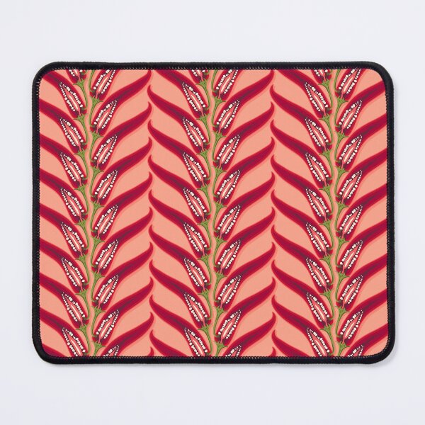 Item preview, Hot pepper, stripe imitation braid, Coral background designed and sold by Alex  Blud.