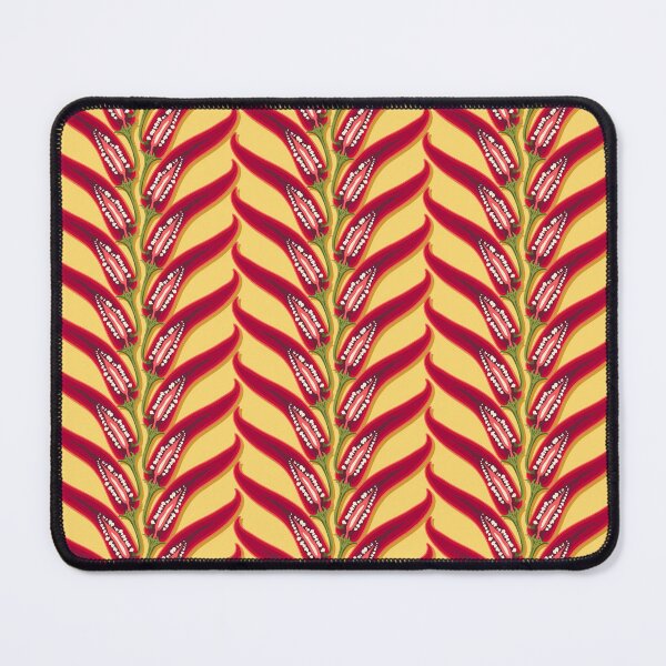 Item preview, Hot pepper, stripe imitation braid, Yellow background designed and sold by Alex Blud.