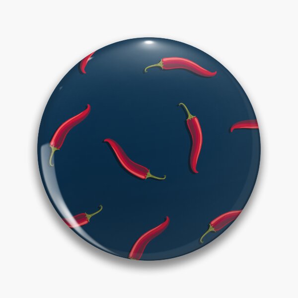 Item preview, Hot pepper, small non-directional direction, Dark blue background designed and sold by Alex  Blud.