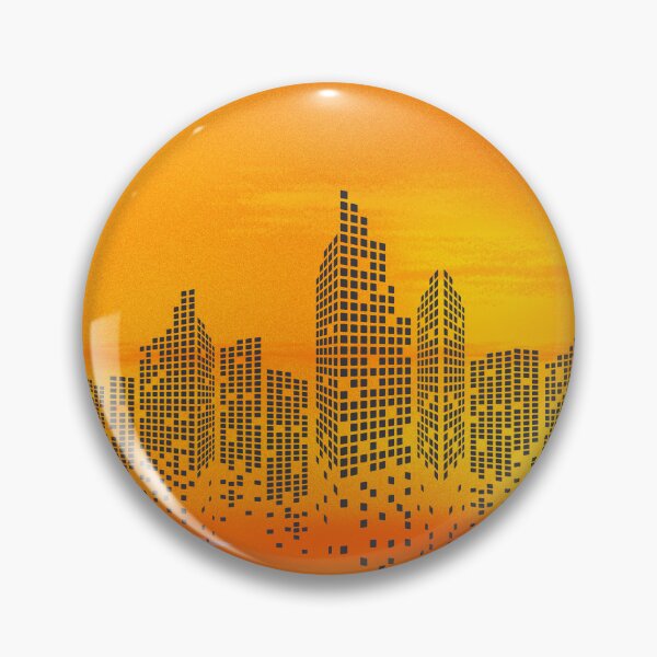 Item preview, Urban Silhouette at Sunset – Contemporary Cityscape designed and sold by RaiyaTees.