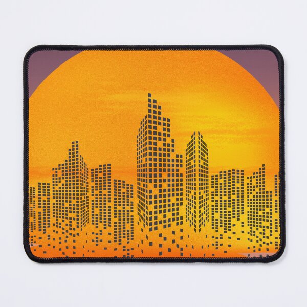Item preview, Urban Silhouette at Sunset – Contemporary Cityscape designed and sold by RaiyaTees.