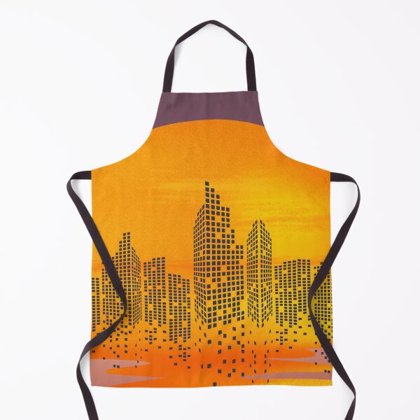 Item preview, Urban Silhouette at Sunset – Contemporary Cityscape designed and sold by RaiyaTees.
