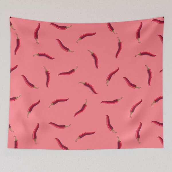 Item preview, Hot pepper, small non-directional direction, Pink background designed and sold by Alex  Blud.