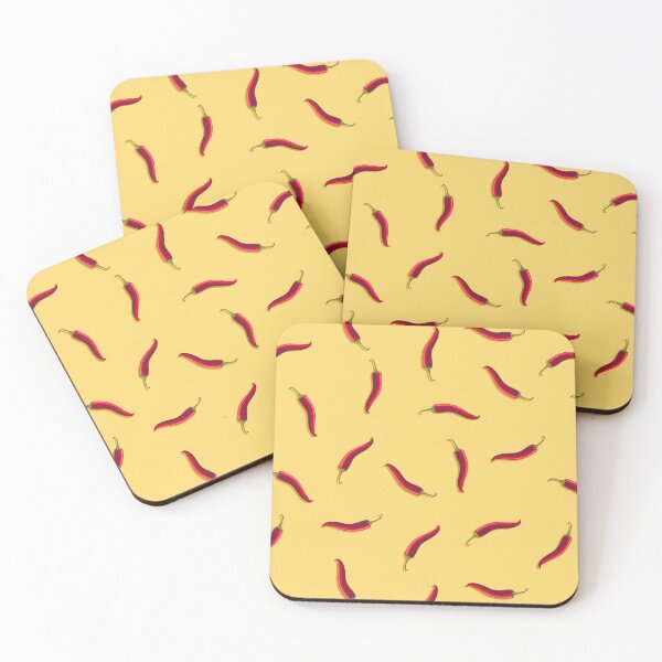 Item preview, Hot pepper, small non-directional direction, Yellow background designed and sold by Alex  Blud.