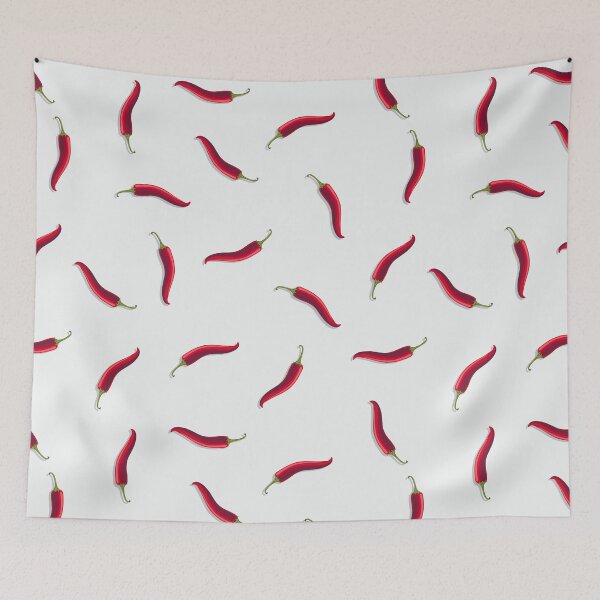 Item preview, Hot pepper, small non-directional direction, White background designed and sold by Alex  Blud.