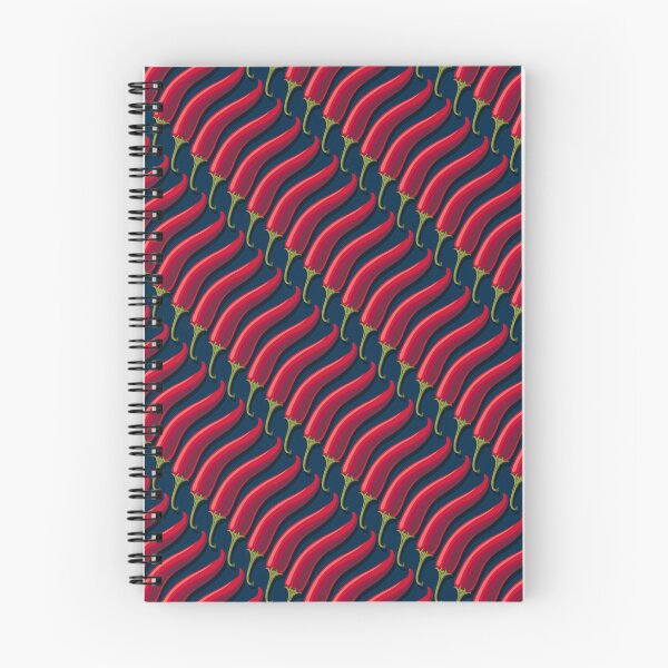 Item preview, Hot pepper, wide diagonal, Dark blue background designed and sold by Alex  Blud.