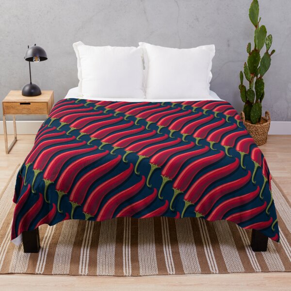 Item preview, Hot pepper, wide diagonal, Dark blue background designed and sold by Alex  Blud.