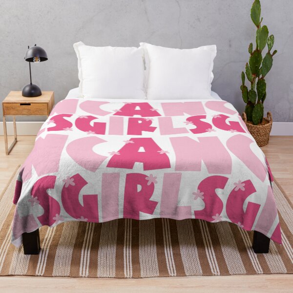 Item preview, Pink Girls Can Quote designed and sold by dottiedigitals.