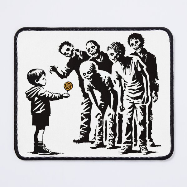 Item preview, Boy Giving Lollipop to Zombies designed and sold by Blink Art Studio.