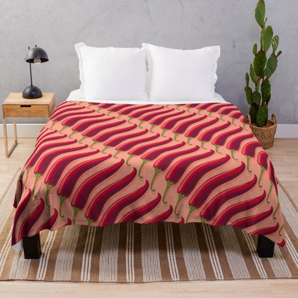 Item preview, Hot pepper, wide diagonal, Coral background designed and sold by Alex  Blud.
