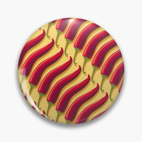 Item preview, Hot pepper, wide diagonal, Yellow background designed and sold by Alex  Blud.