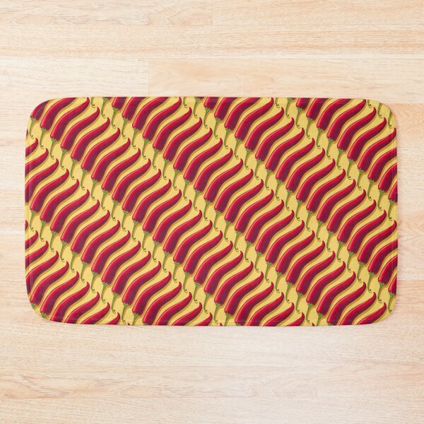 Item preview, Hot pepper, wide diagonal, Yellow background designed and sold by Alex  Blud.