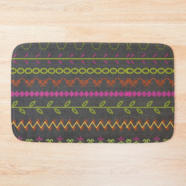 Item preview, Sewing Stitch Patterns on Textured Fabric Effect Background  designed and sold by Nancyanna.