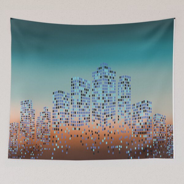Item preview, Vibrant Abstract Cityscape – Modern Urban Design designed and sold by RaiyaTees.