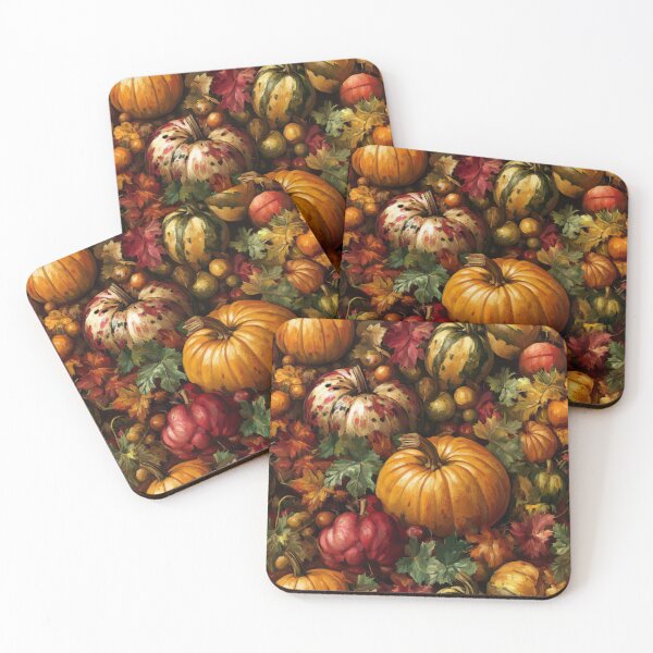 Item preview, Autumn Harvest Oil Painted Pumpkins and Leaves designed and sold by SimoneBalman.